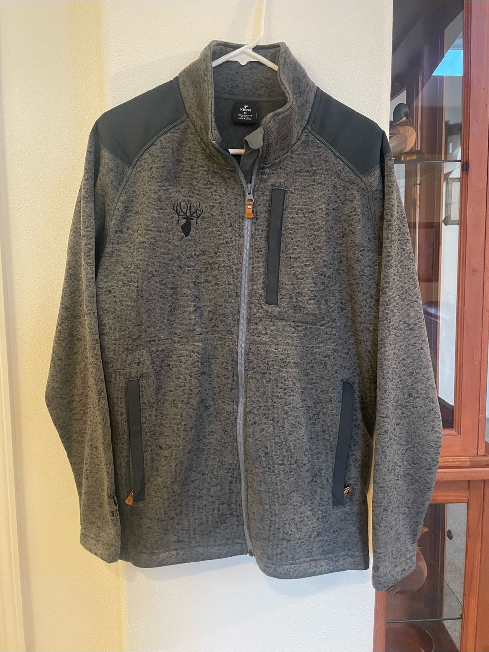 Men's King’s Camo Dark Green Performance Full-Zip Jacket